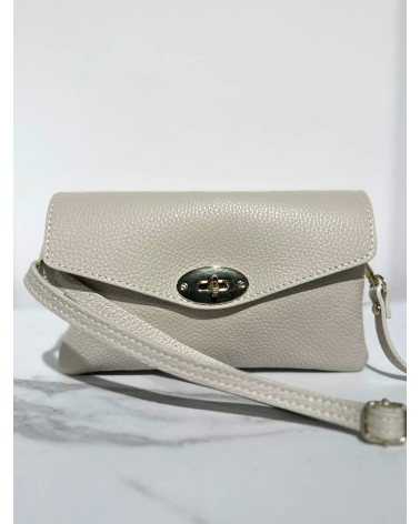 Leren Tas Creme kleur