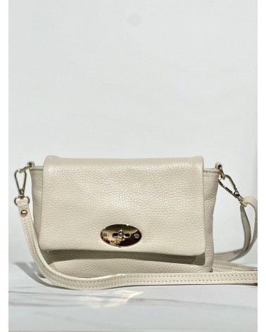 Leren Tas Beige Kleur