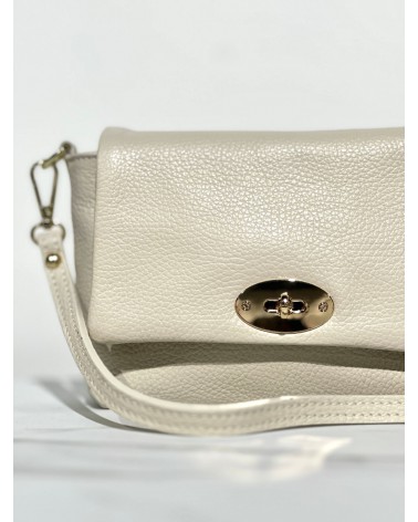 Leren Tas Beige Kleur