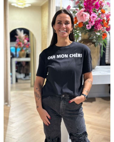 T-Shirt Oui Mon Cheri Black