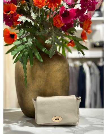 Leren Tas Beige Kleur