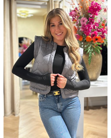 Gilet Heart Grey