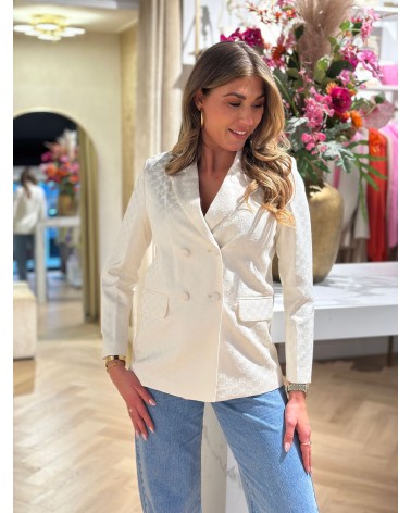 Blazer Luca Creme Luxe Elegant tijdloos damesmode