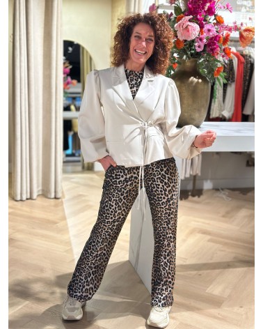 Travelstof Broek Leopard