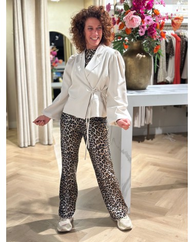 Travelstof Broek Leopard