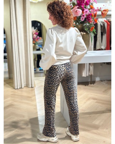 Travelstof Broek Leopard