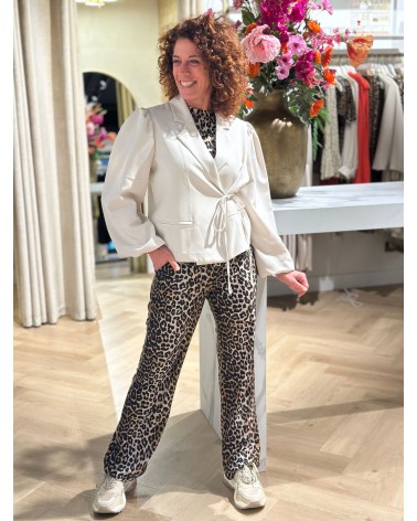 Travelstof Broek Leopard