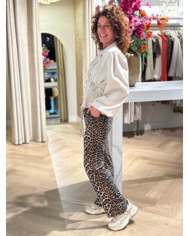 Travelstof Broek Leopard