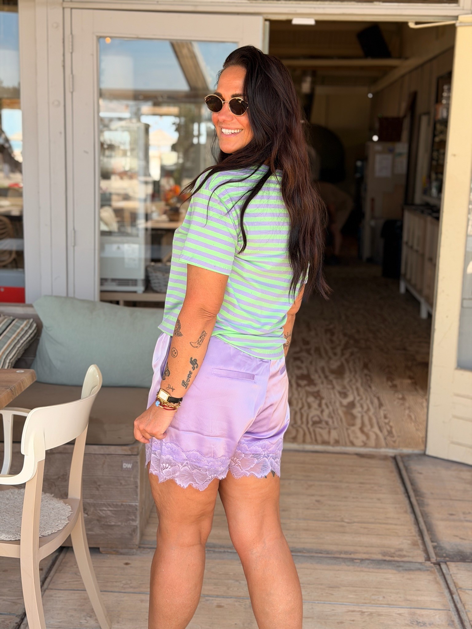 Short Lila Lace