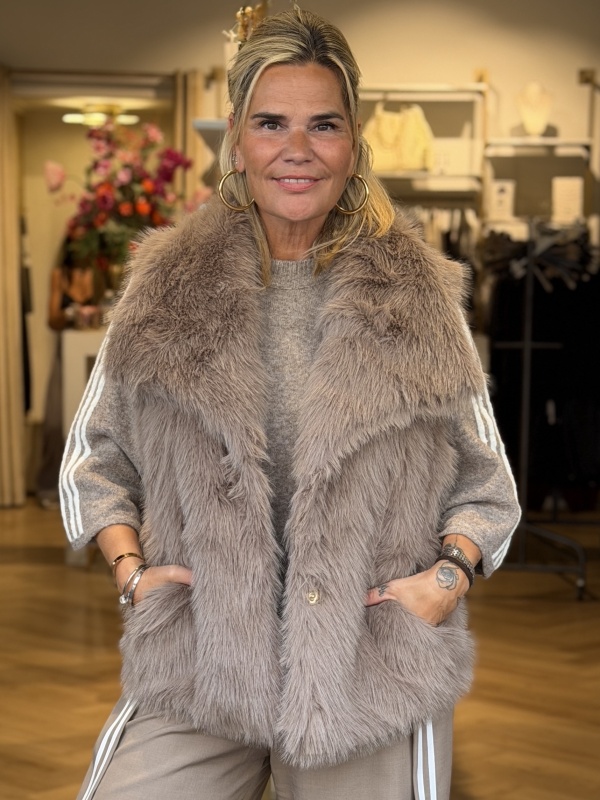 Gilet Furry Beige