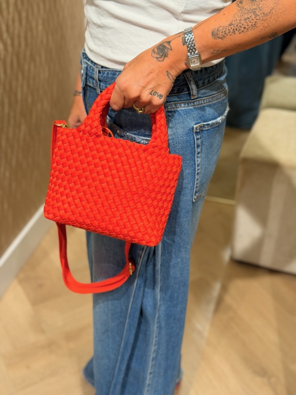 Tas Braided Rood Oranje