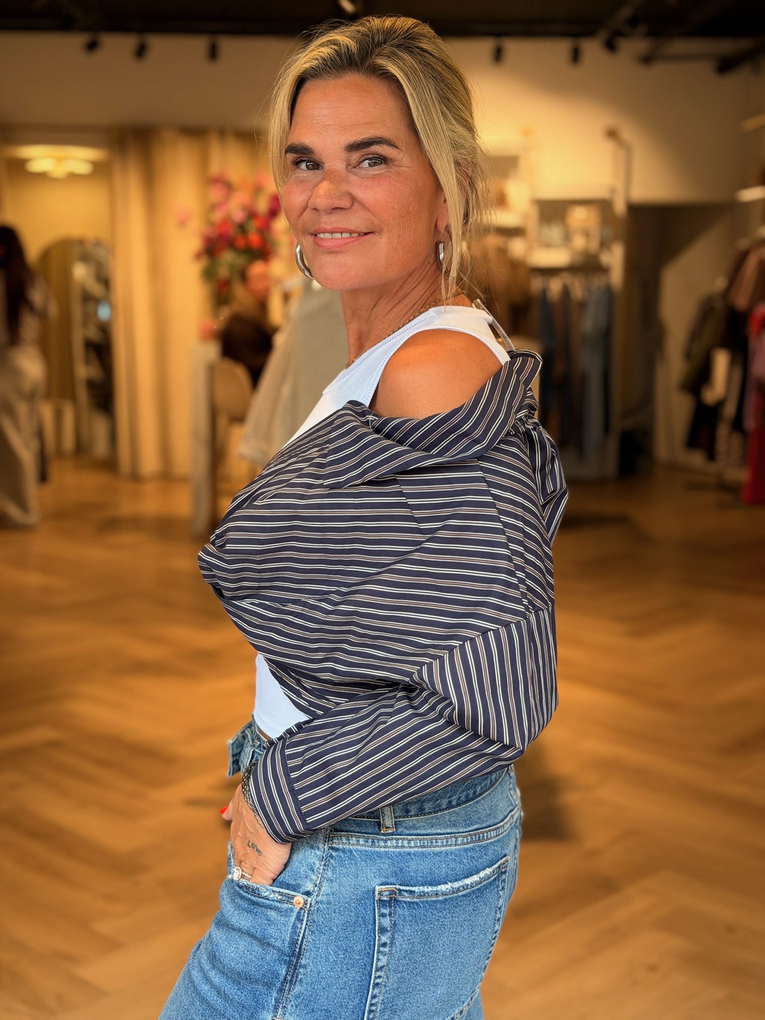 Top Ella Navy Blauw - Afbeelding 3