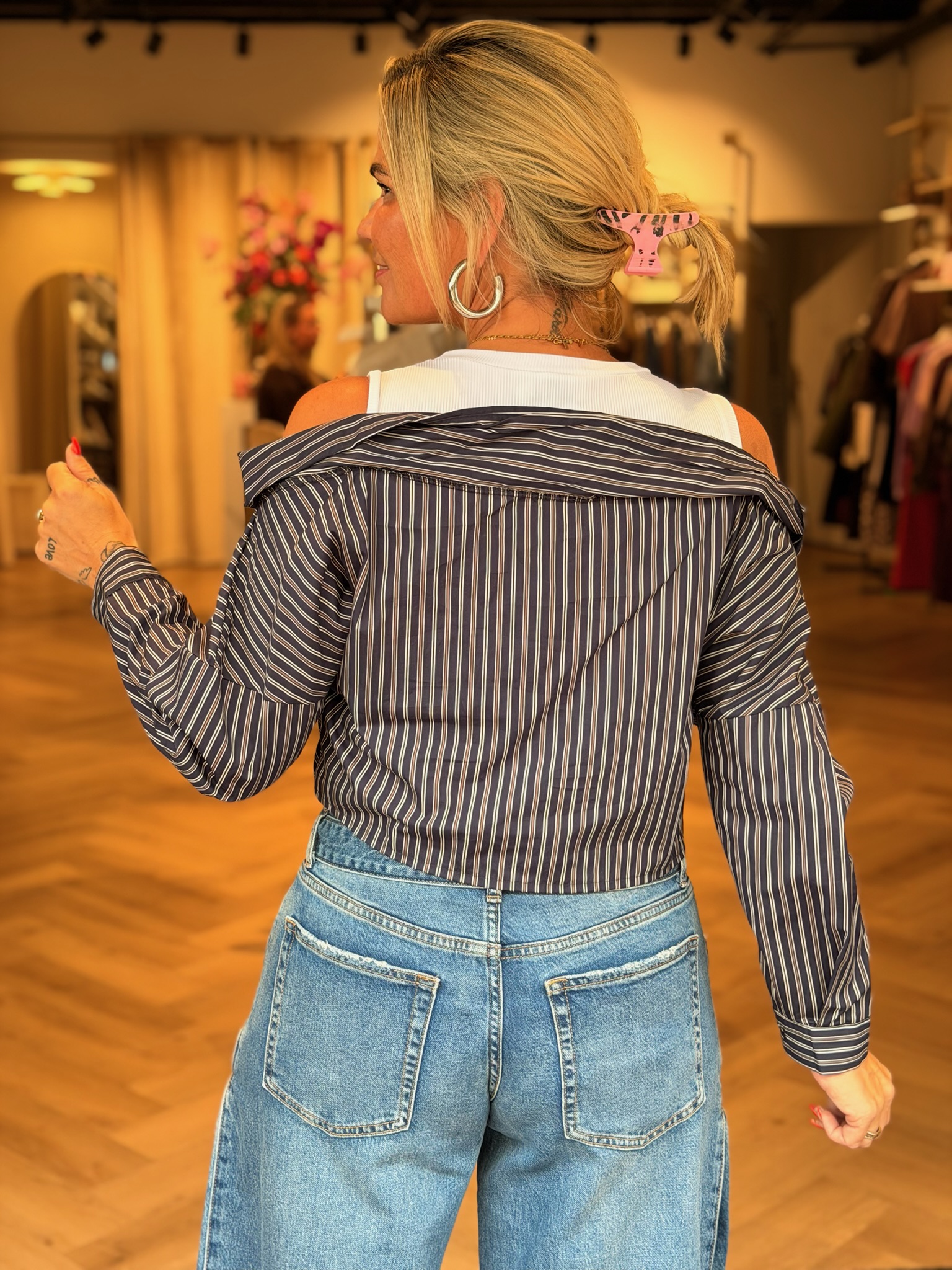 Top Ella Navy Blauw - Afbeelding 4