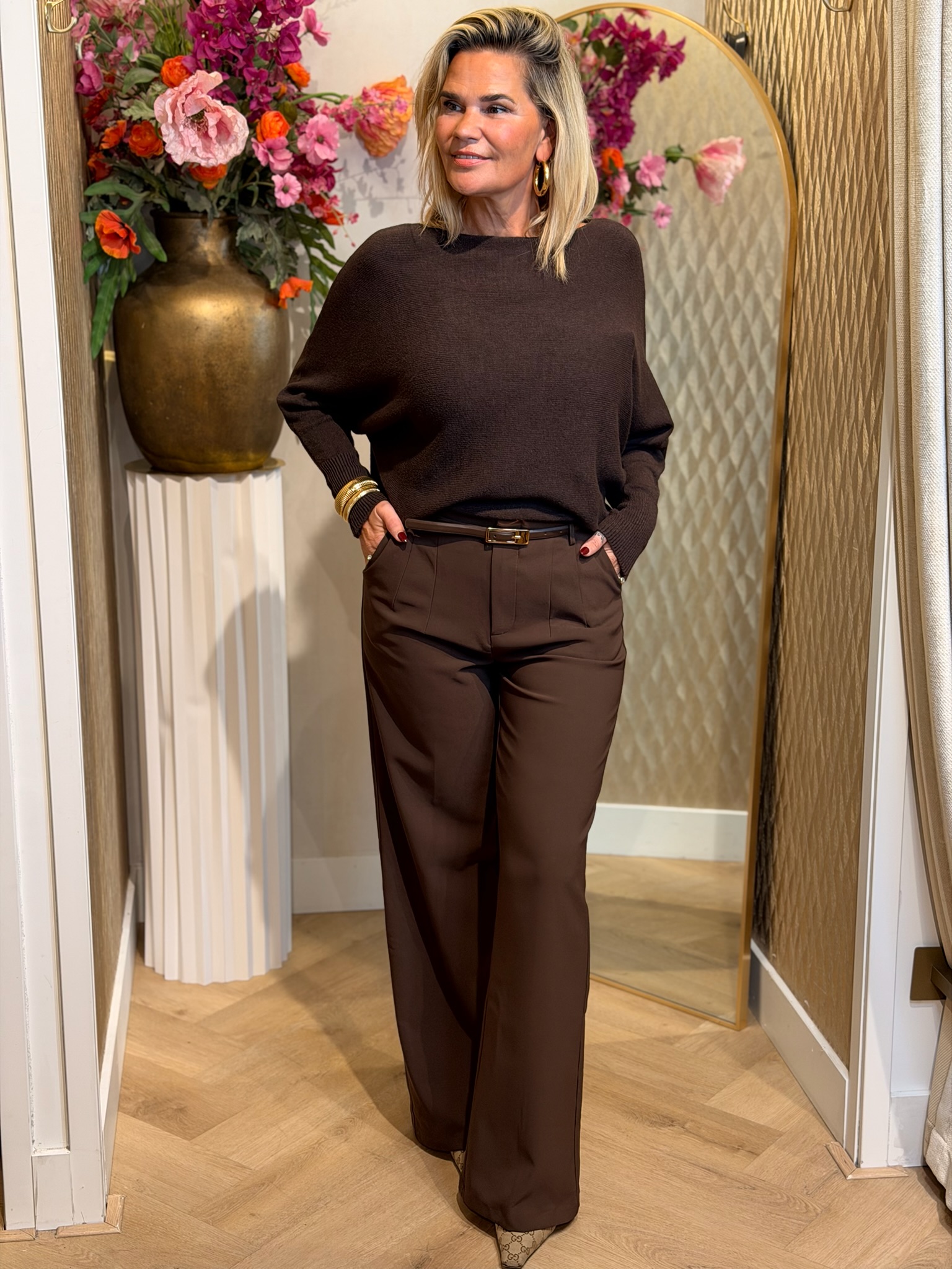 Pantalon Classy Bruin - Afbeelding 2