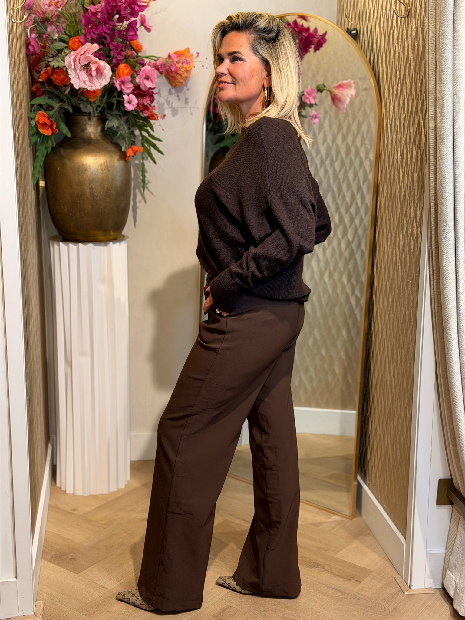 Pantalon Classy Bruin - Afbeelding 3