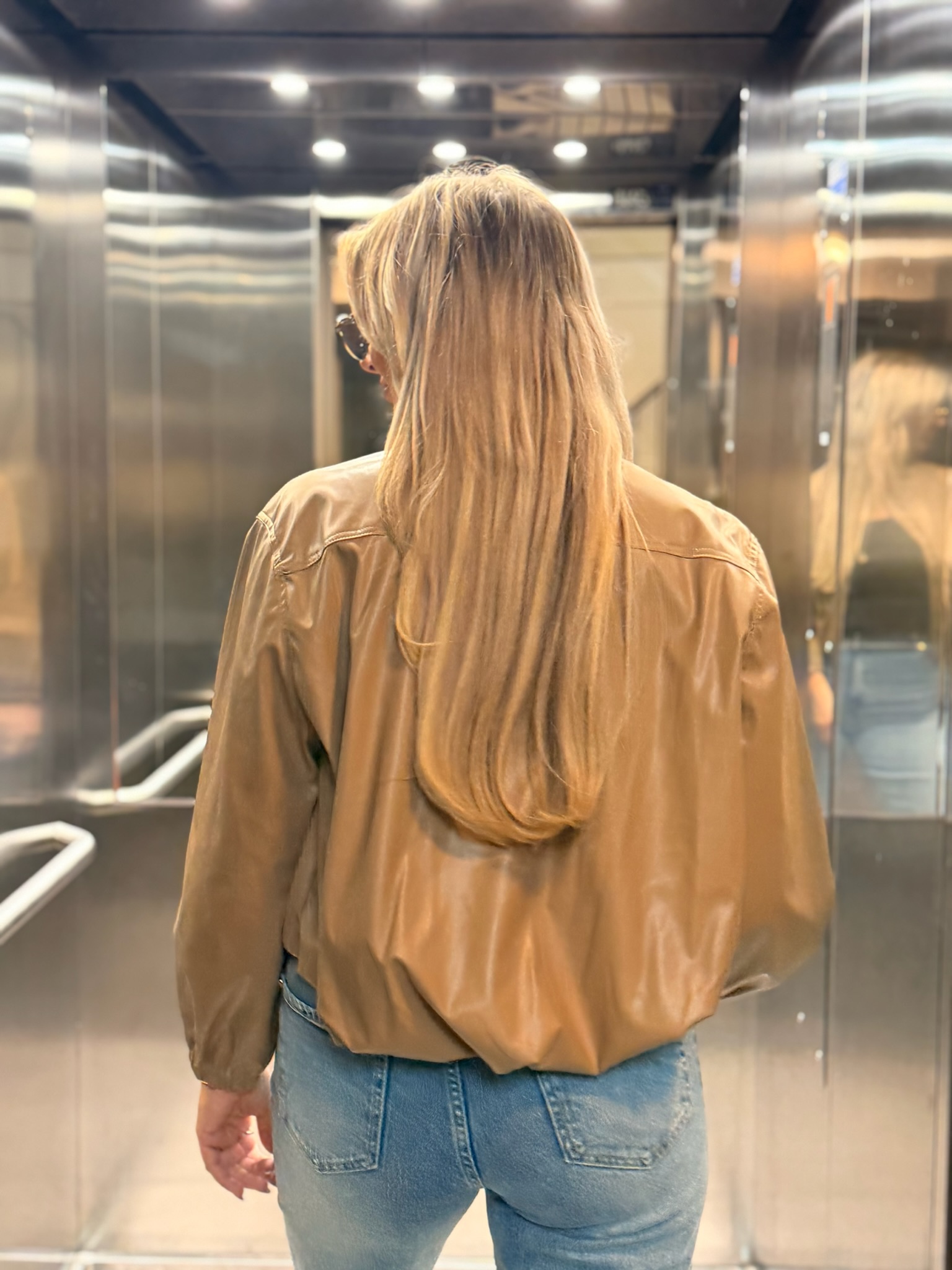 Jacket Leatherlook Ambika Camel - Afbeelding 4
