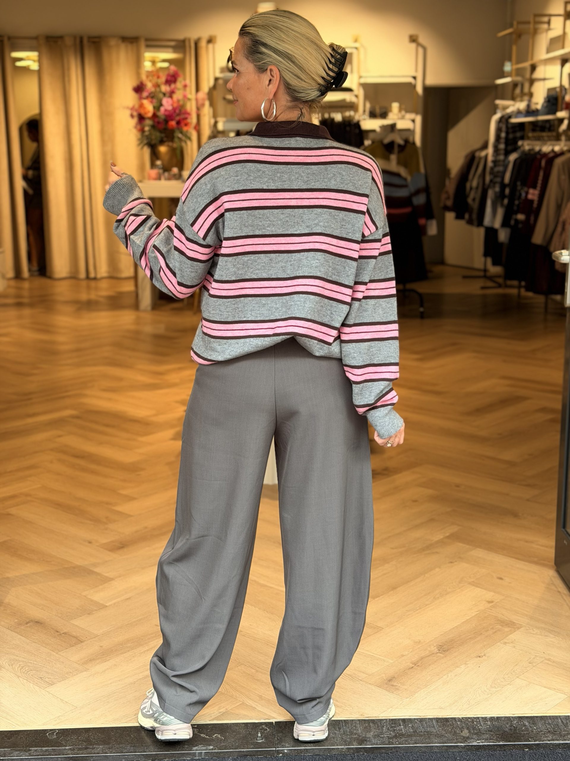 Broek Nina Ambika Grijs - Afbeelding 3