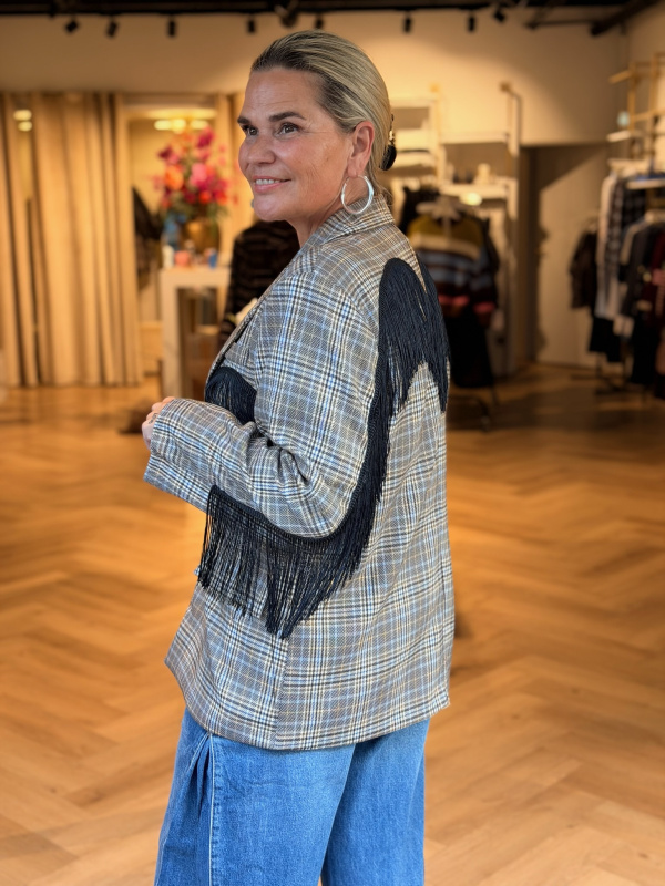 Blazer Riva Ruit Franje